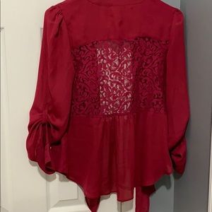 Candies button up shirt w/ lace back